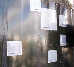 采用钢板冷焊技术完成对受腐蚀罐体的修复 采用钢板冷焊技术完成对受腐蚀罐体的修复